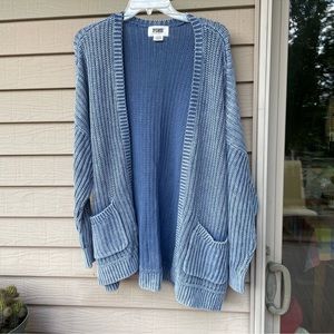 💙NWOT PINK Victoria Secret blue Cardigan